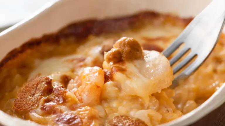 Gratin de fruits de mer maison bien doré au four, recette facile et gourmande avec crevettes et fromage en 2026